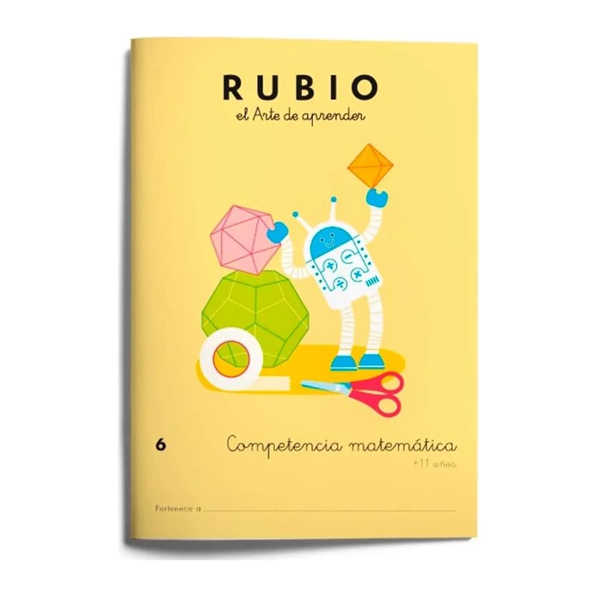 Rubio Cuaderno rubio competencia matematica 6