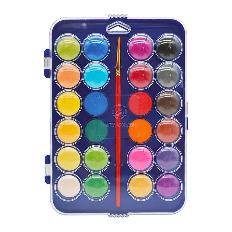 Liderpapel Acuarela liderpapel 24 colores con pincel estuche de plastico