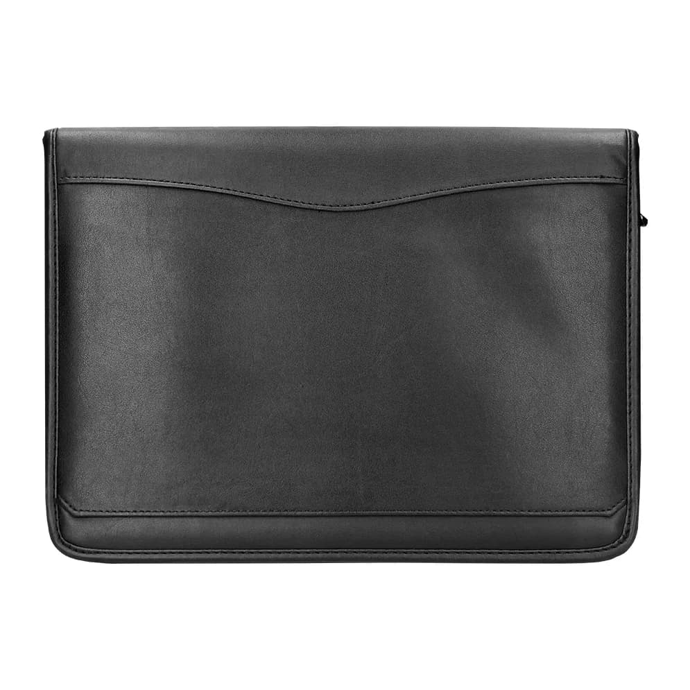 Q-connect Carpeta portafolios q-connect cremallera con bolsa para movil y tarjetero color negro 260x355 mm