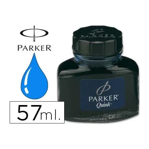 Parker Tinta estilografica parker azul permanente bote 57 ml