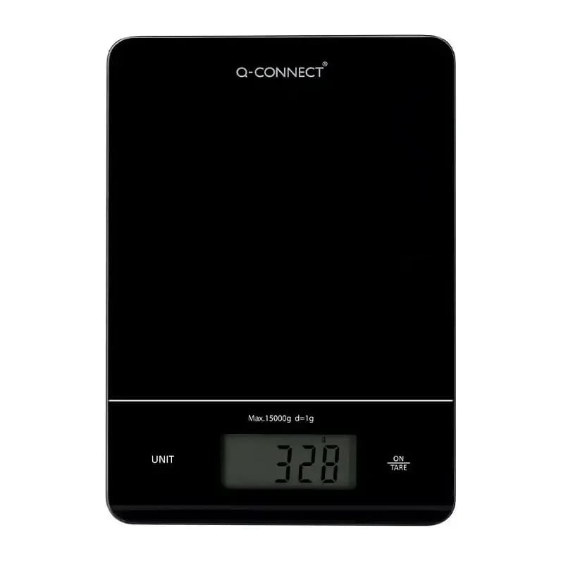 Q-connect Bascula precision q-connect digital con pantalla lcd precision 1 gr capacidad de 5 gr a 15 kg 240x170x17,5mm