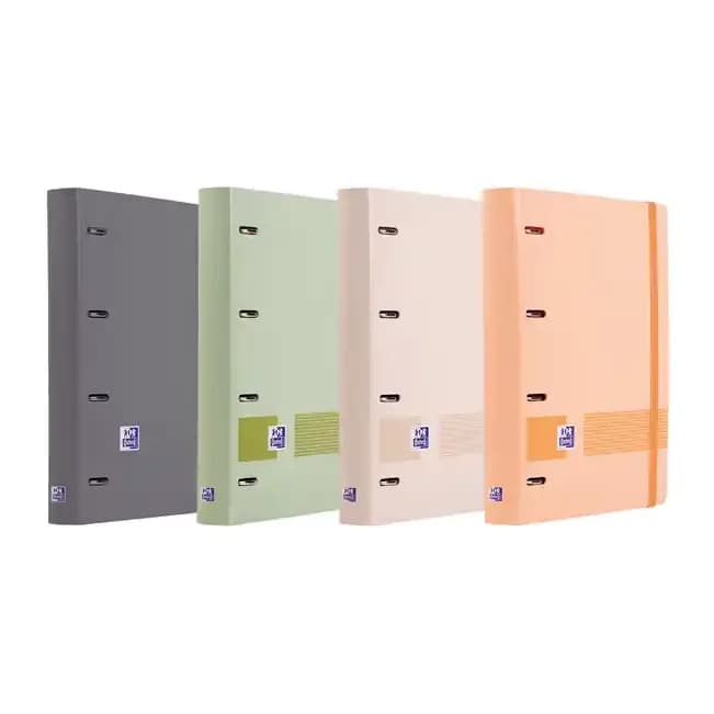 Oxford Carpeta 4 anillas oxford europeanbinder tapa extradura din a4 + recambio 120h cuadro 5 mm boreal + indices