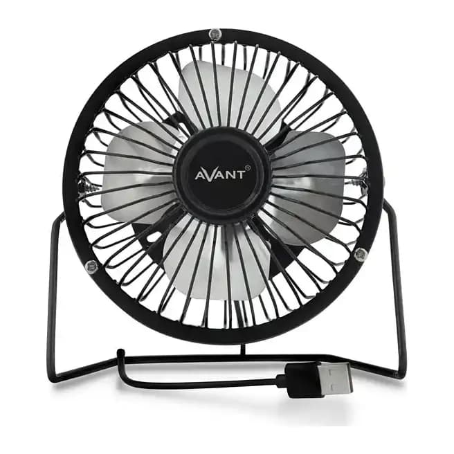 Avant Ventilador sobremesa avant 3w diametro 100 mm alimentacion usb longitud cable 1 mt color negro