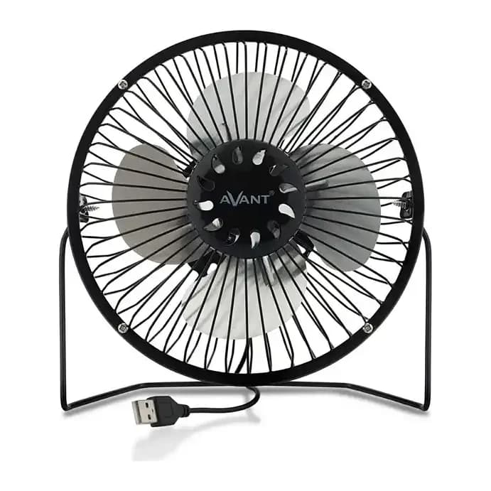 Avant Ventilador sobremesa avant 3w diametro 150 mm alimentacion usb longitud cable 1 mt color negro