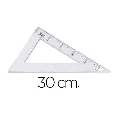 Liderpapel Cartabon liderpapel 30 cm plastico cristal