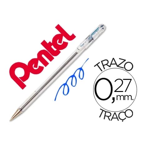 Pentel Boligrafo pentel bk-77 c azul