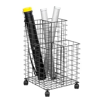 Sie Carrito portaplanos 209 metalico con ruedas color negro 700x400x400 mm