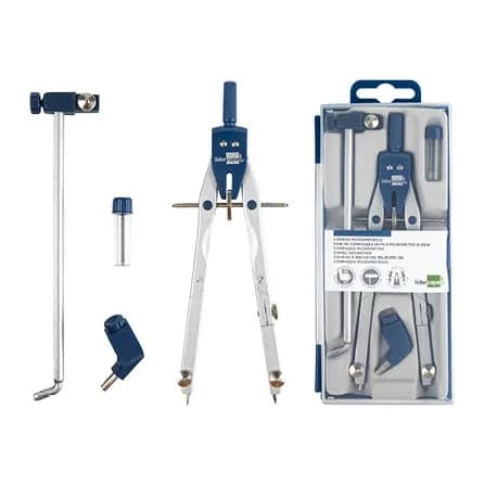 Liderpapel Compas liderpapel micrometrico bk-304 con adaptador y alargadera