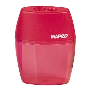 Maped Sacapuntas maped plastico 2 usos con deposito expositor de 20 unidades