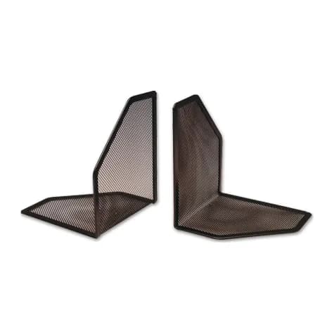 Q-connect Apoyalibros metalico q-connect kf00857 rejilla negro juego 170x140x135 mm