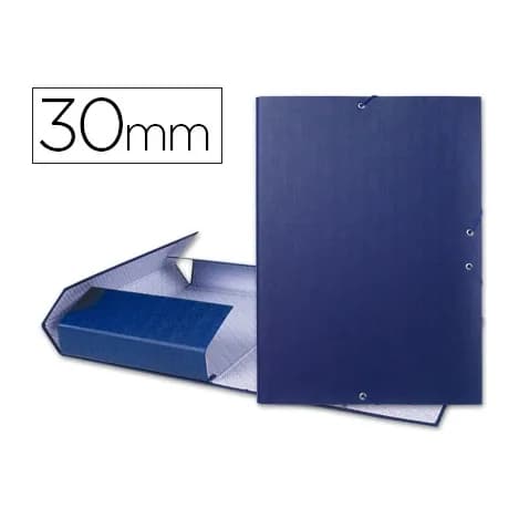 Liderpapel Carpeta proyectos liderpapel folio lomo 30mm carton forradoazul