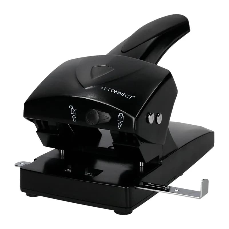 Q-connect Taladrador q-connect kf01237 negro abertura 6,5 mm capacidad 65 hojas