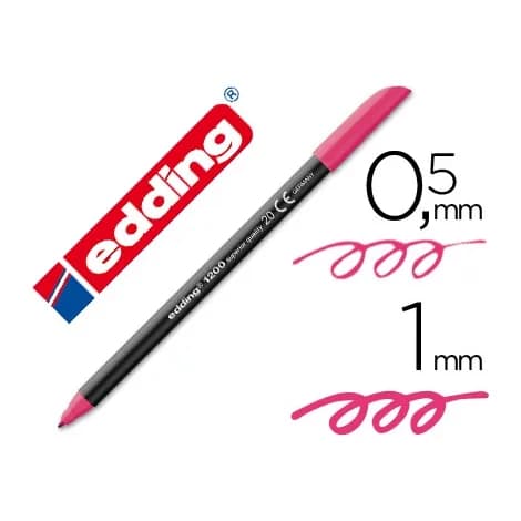Edding Rotulador edding punta fibra 1200 magenta n.20 punta redonda 0.5 mm