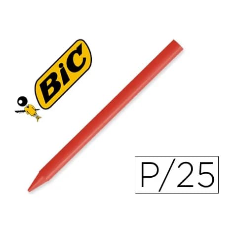 Plastidecor Lapices plastidecor unicolor rojo-03 caja de 25 unidades