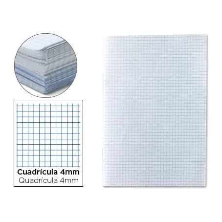 Liderpapel Papel florete liderpapel cuadro 4mm 60gr paquete de 250 hojas