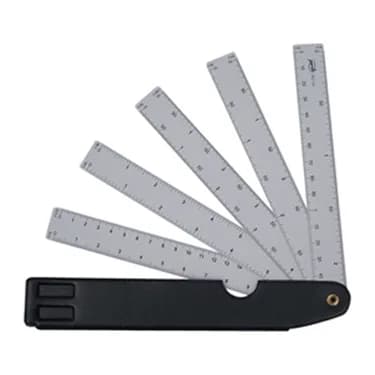 Pardo Escala pardo abanico 10 escalas 15 cm con estuche similpiel