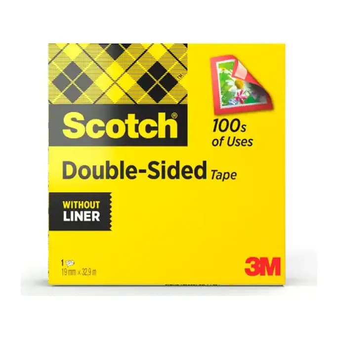 Scotch Cinta adhesiva scotch dos caras 33 mt x 19 mm