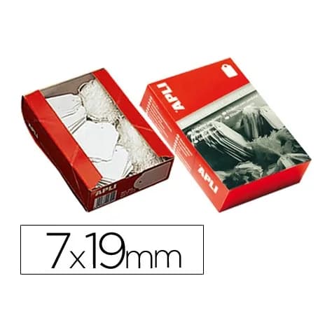 Apli Etiquetas colgantes apli 383 7x19 mm caja de 1000 unidades