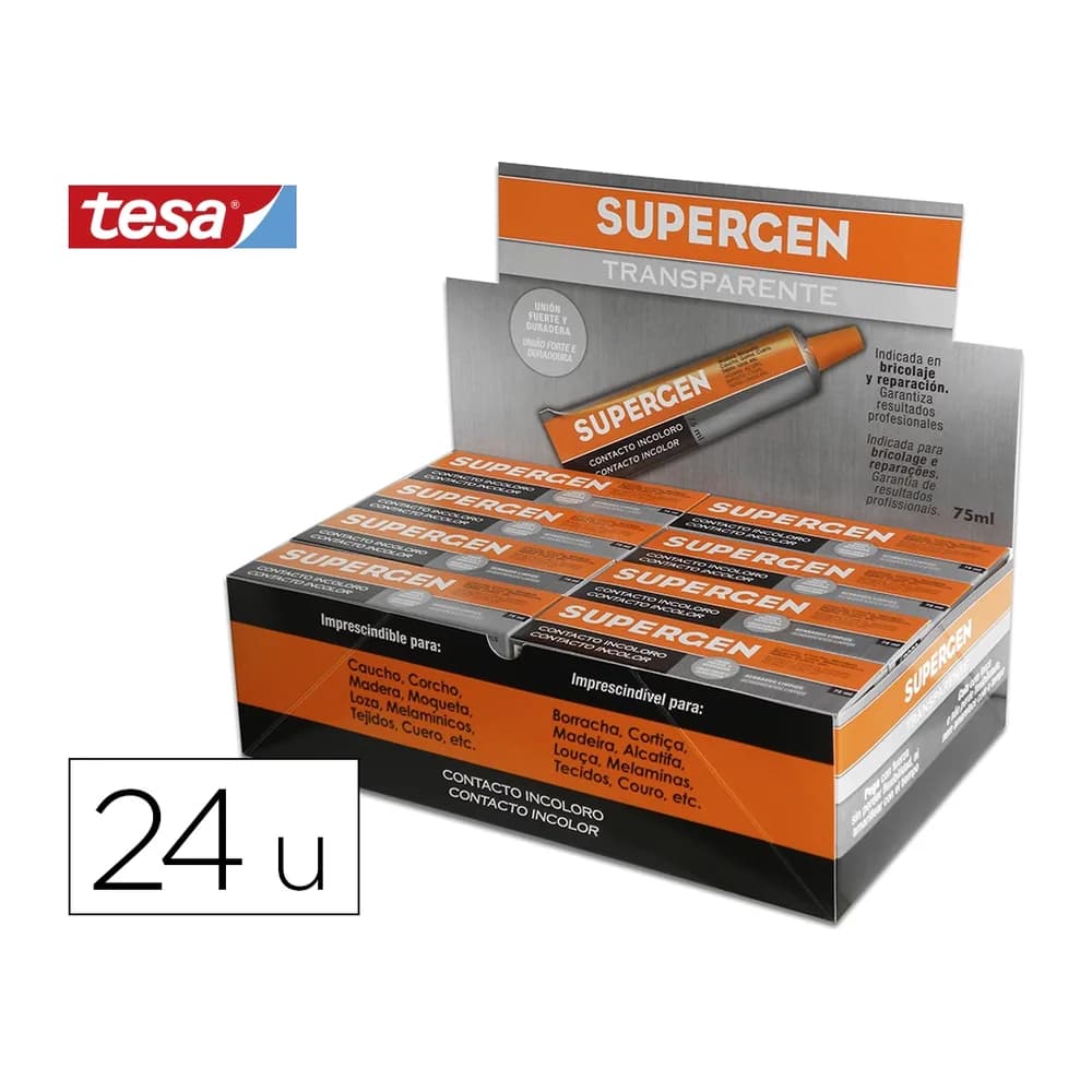 Supergen Pegamento supergen contacto incoloro 75 ml unidad