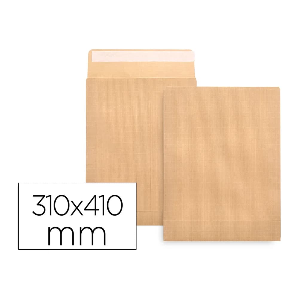 Liderpapel Sobre liderpapel bolsa n.13 kraft 310x410 mm tira de silicona caja de 250 unidades
