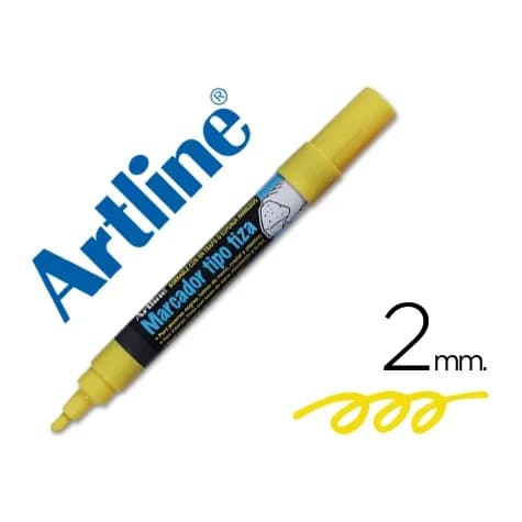 Artline Rotulador artline pizarra verde negra epw-4-am color amarillo bolsa de 4 unidades