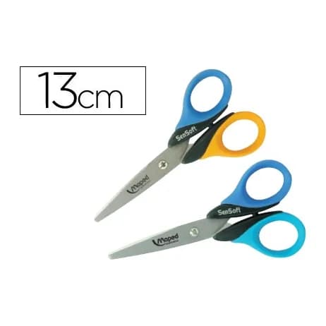 Maped Tijera escolar maped sensoft 13 cm