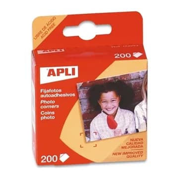 Apli Fijafotos adhesivos apli caja de 200 unidades