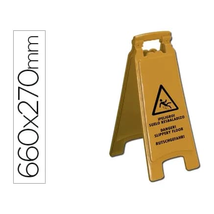 Q-connect Cartel plastico q-connect señalizacion suelo resbaladizo