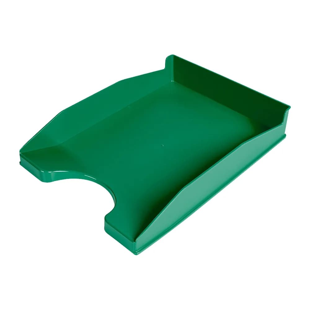 Q-connect Bandeja sobremesa plastico q-connect verde opaco 240x70x340 mm