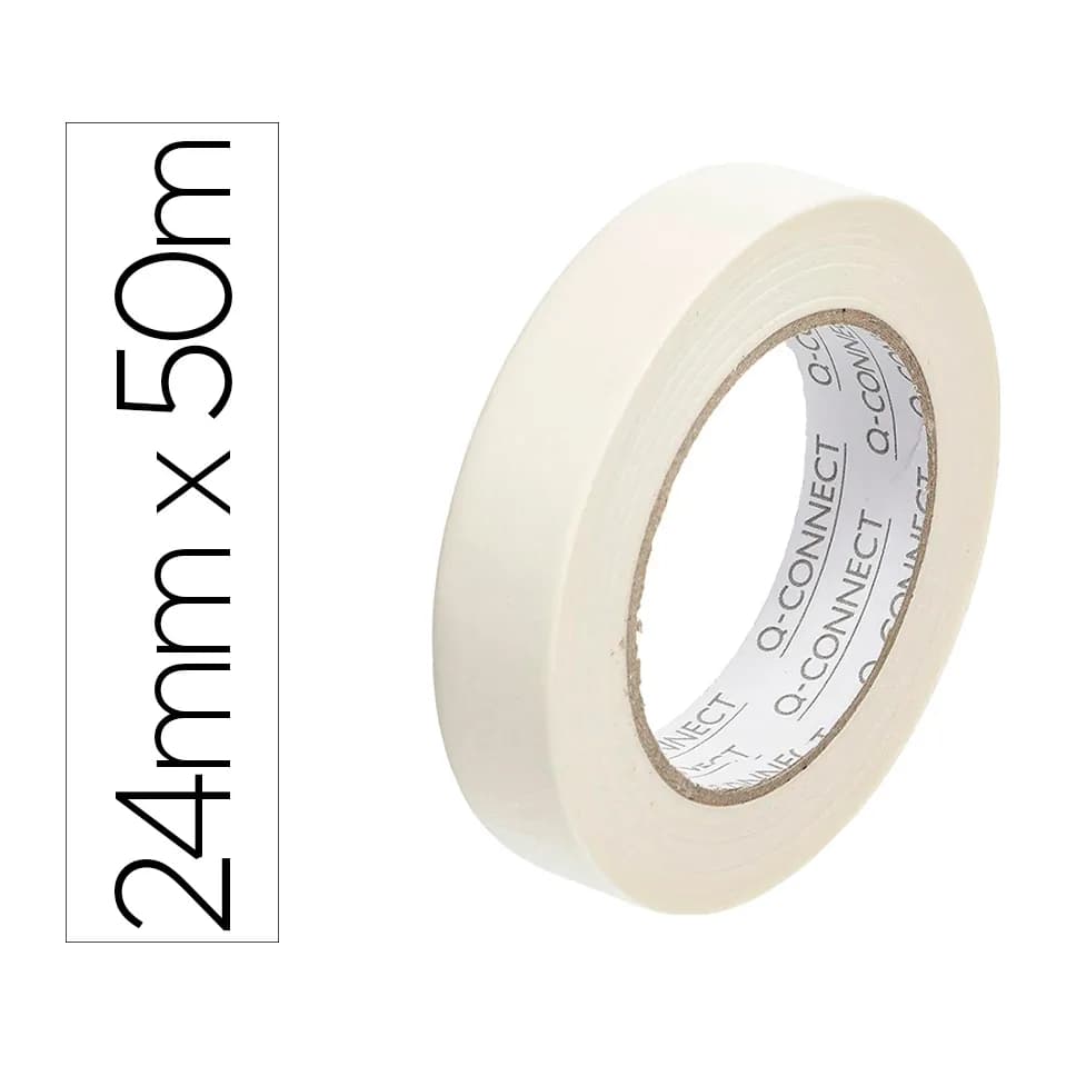 Q-connect Cinta adhesiva q-connect para pintar 50 mt x 24 mm