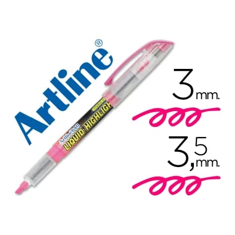 Artline Rotulador artline fluorescente ek-640 rosa punta biselada