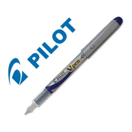 Pilot Pluma pilot v pen silver desechable azul svp-4ml