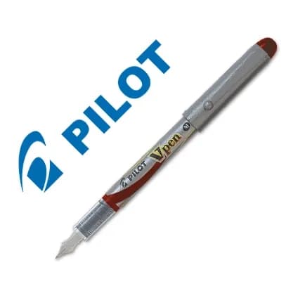 Pilot Pluma pilot v pen silver desechable rojo svp-4wr
