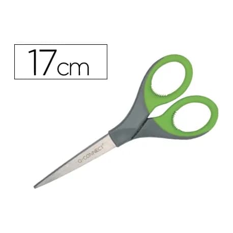 Q-connect Tijera q-connect mango caucho 7\" 17 cm blister