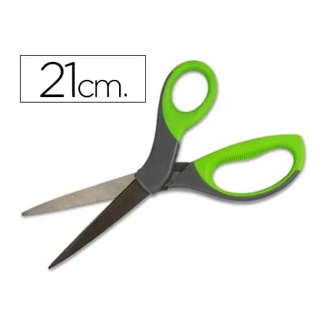 Q-connect Tijera q-connect mango caucho 8\" 21 cm blister
