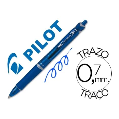 Pilot Boligrafo pilot acroball tinta aceite punta de bola de 1,0mm retractil