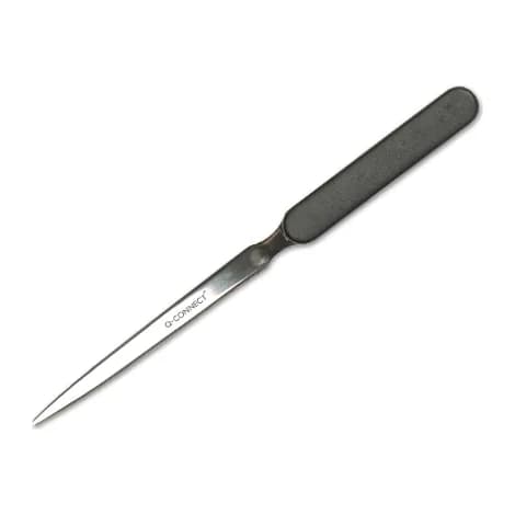 Q-connect Abrecartas q-connect con mango de plastico negro longitud 190 mm