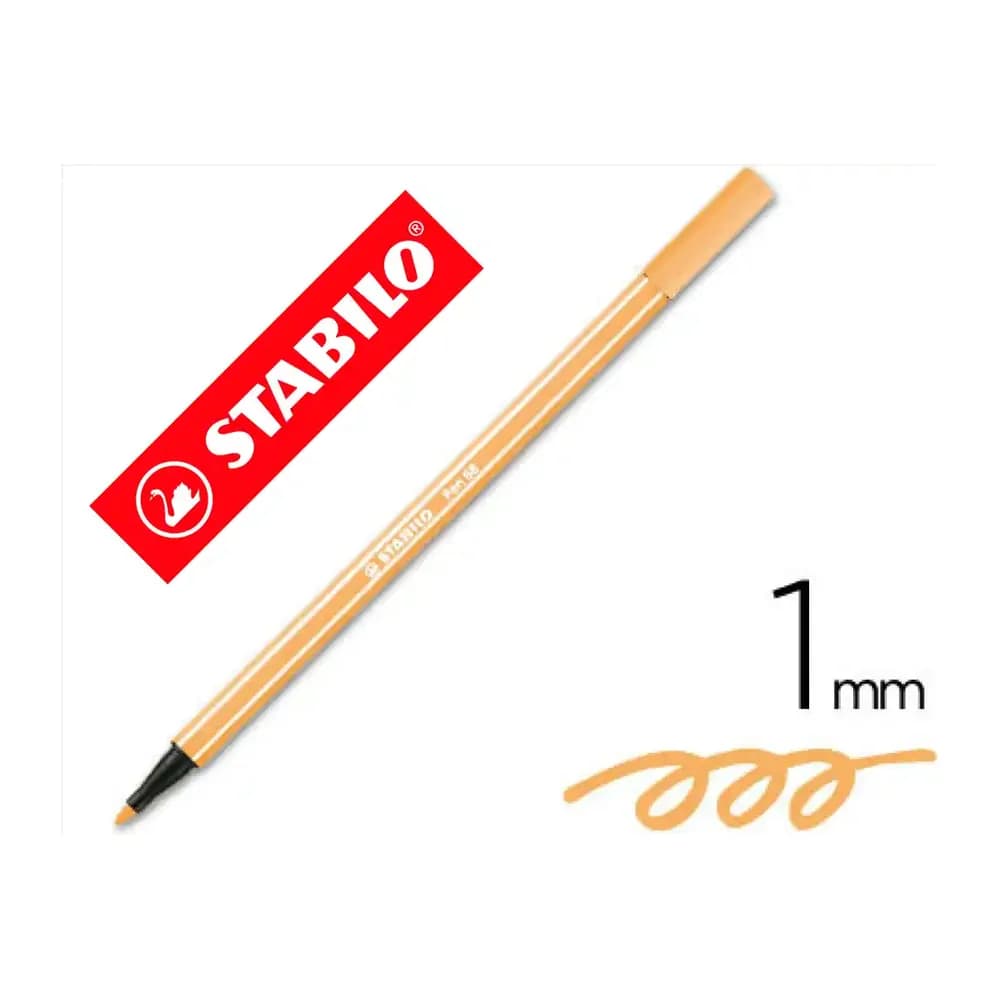 Stabilo Rotulador stabilo acuarelable pen 68 ocre oscuro punta gruesa 1mm