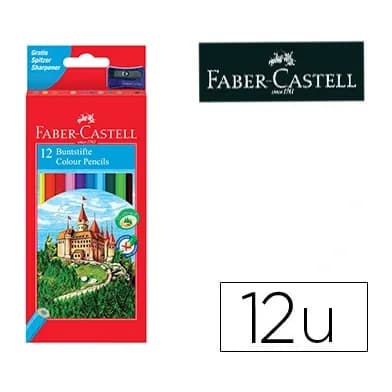 Faber castell Lapices de colores faber castell hexagonal madera reforestada caja de 12 unidades colores surtidos