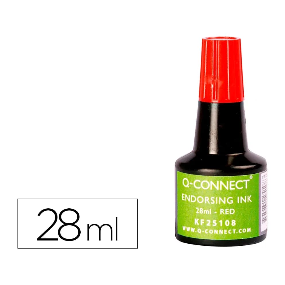 Q-connect Tinta tampon q-connect bote 28 ml