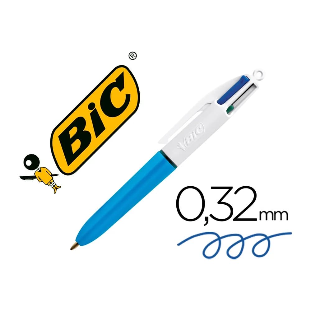 Bic Boligrafo bic cuatro colores mini punta media 1mm