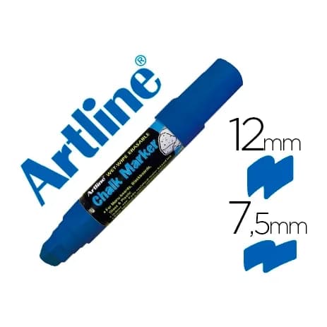 Artline Rotulador artline pizarra verde negra epw-12 mm color azul