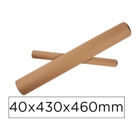 Apli Tubo de carton apli portadocumentos tapa plastico 40x430x460 mm