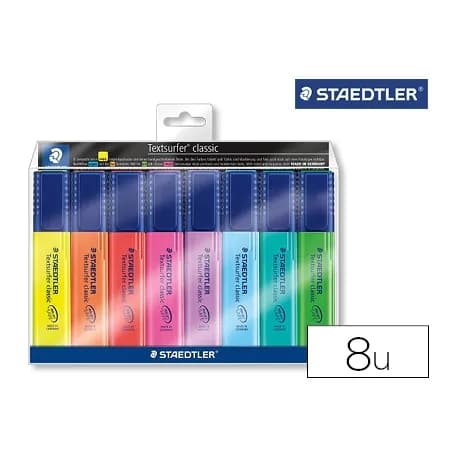 Staedtler Rotulador staedtler textsurfer 364 fluorescente bolsa de 6 unidades colores surtidos + 2 regalo