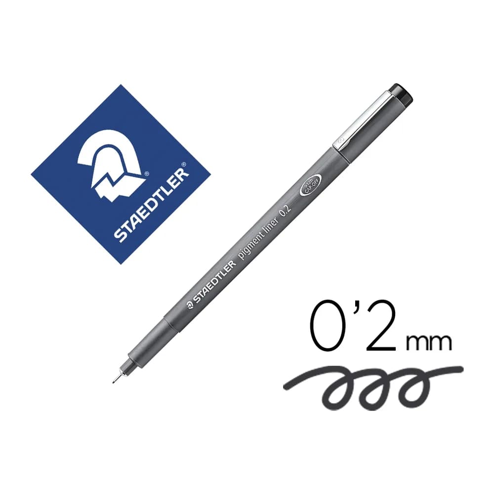 Staedtler Rotulador staedtler calibrado micrometrico 308 negro 0,2 mm resistente al agua