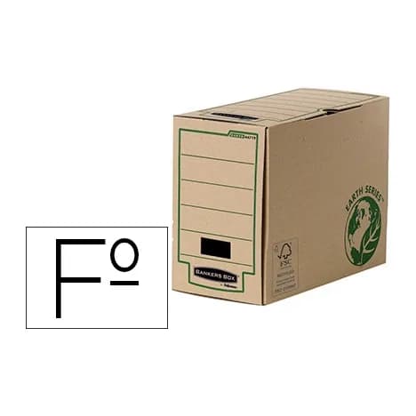 Fellowes Caja archivo definitivo fellowes folio carton reciclado lomo 150 mm