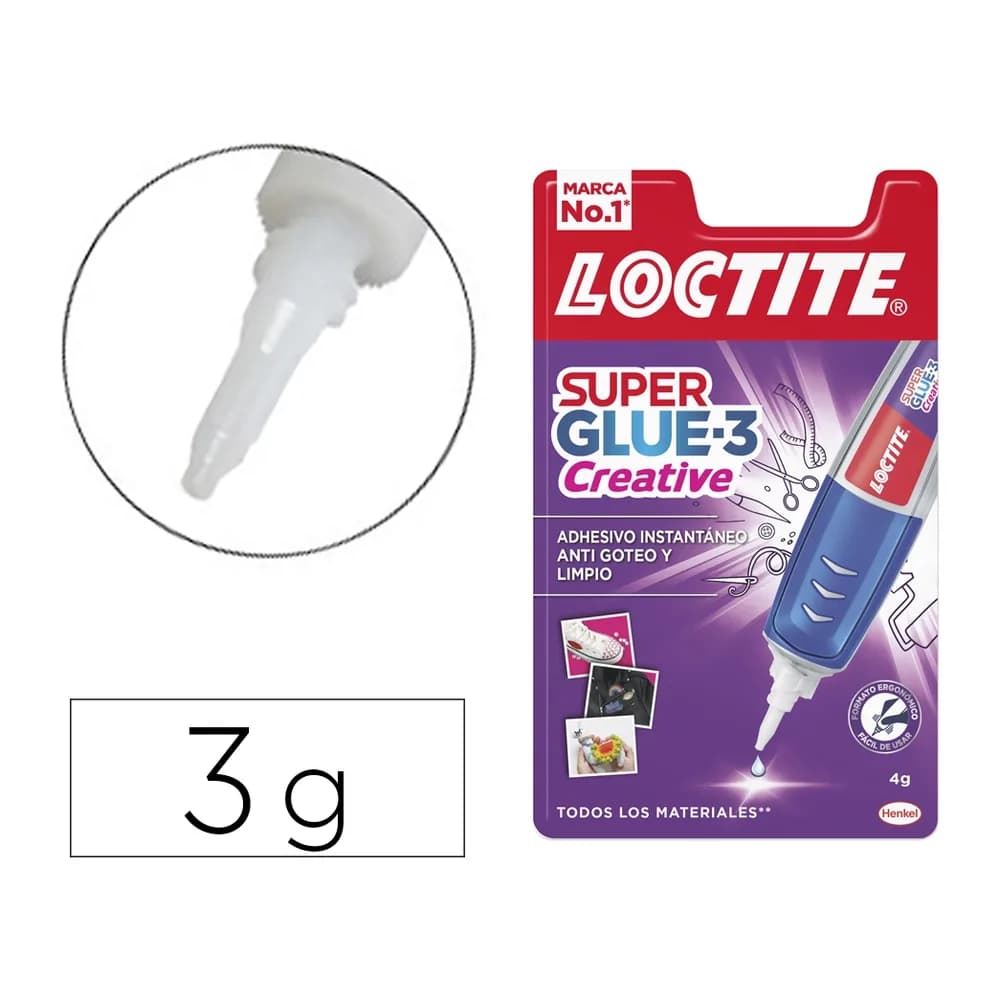 Loctite Pegamento loctite creative pen 4 gr adhesivo instantaneo