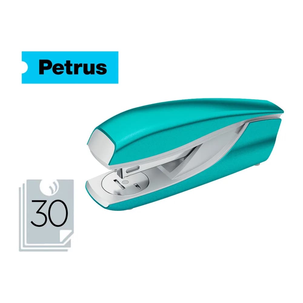 Petrus Grapadora petrus mod 635 petrus wow turquesa metalizada capacidad 30 hojas