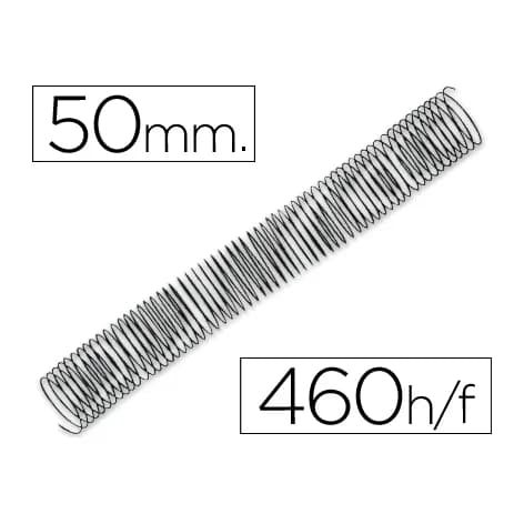 Q-connect Espiral metalico q-connect 64 5:1 50mm 1,2mm caja de 25 unidades
