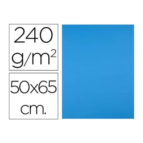 Liderpapel Cartulina liderpapel 50x65 cm 240g/m2 paquete de 25 hojas